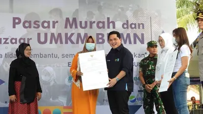 Pasar Murah dan Bazaar UMKM BUMN di Purwakarta