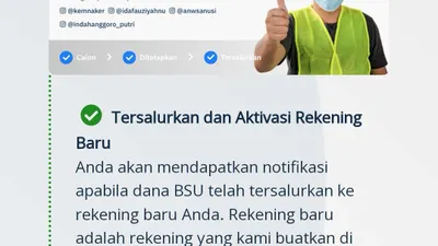 Tanda BSU 2022 Cair ke Rekening Pekerja Melalui Bank Himbara