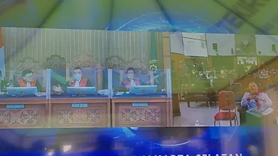 Suasana sidang lanjutan Bharada E dalam kasus pembunuhan Brigadir J di Pengadilan Negeri Jakarta Selatan, Selasa, 25 Oktober 2022. 