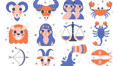 Ilustrasi lambang peruntungan Zodiak. (Freepik) 
