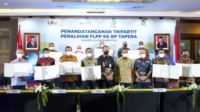  Penandatanganan tripartit peralihan FLPP ke BP Tapera.
