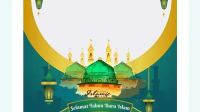 Tampilan salah satu dari kumpulan link twibbon selamat tahun baru Islam 2022 1 Muharram 1444 H