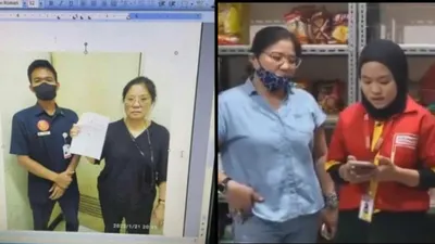 Sebelum Alfamart, sosok ibu ini juga diduga pernah terciduk di Transmart dengan motif yang sama.
