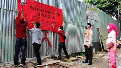 Lagi, Pemprov DKI Segel Bangunan Mewah di Menteng  yang Melanggar IMB/humas balai kota DKI