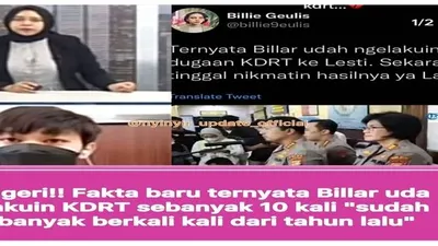 Terungkap Rizky Billar sudah 10x lakukan dugaan KDRT pada istrinya Lesti kejora / instagram @rumpi_gosip