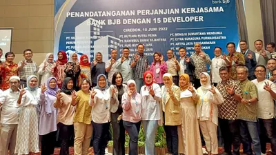 Penandatanganan perjanjian kerjasama developer dengan bank bjb.