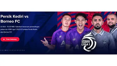 ink Live Streaming Indosiar Liga 1 Persik Kediri vs Borneo FC Jumat 12 Agustus 2022 Pukul 15.30 WIB