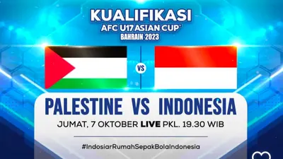 Siaran Langsung Bola Hari Ini Indonesia vs Palestina Kualifikasi Piala Asia U17 2023, Kick Off Pukul 20.00 WIB
