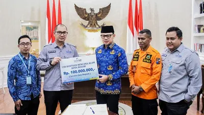 Bantu Penanganan Bencana Alam Kota Bogor, bank bjb Salurkan CSR 