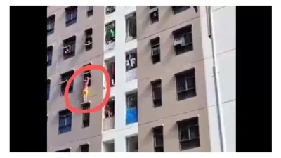 Viral Aksi Emak-emak Keluar Lewat Jendela Lantai 5 Rusun Rorotan Gegara Dikunciin Suami di Dalam Rumah