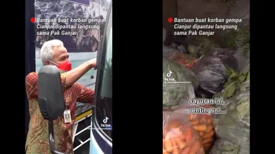 Korban Gempa Cianjur Keluhkan Sembelit, Ganjar Pranowo Langsung Kirim Buah dan Sayur Sesuai Request Pengungsi