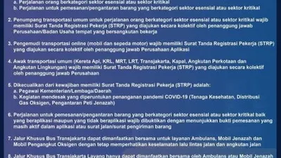 Penyesuaian layanan sektor transportasi mulai 12 Juli hingga 20 Juli/dok: Instagram @dishubdkijakarta