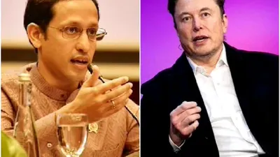 Mendikbudristek Nadiem Anwar Makarim dan Elon Musk