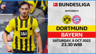 Siaran Langsung Bola Malam Ini Borussia Dortmund vs Bayern Munchen Pukul 23.30 WIB Beserta Susunan Pemain