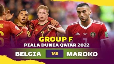  5 Link Streaming Belgia vs Maroko Piala Dunia 2022 Qatar, Kick Off Pukul 20.00 WIB