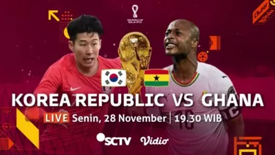 Link Live Streaming Piala Dunia 2022 Ghana vs Korea Selatan Malam Ini Pukul 20.00 WIB, Klik di Sini!