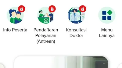 tangkap layar aplikasi JKN untuk mendaftar BPJS  Kesehatan