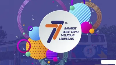 Ilustrasi, twibbon hari ulang tahun KAI ke-77.
