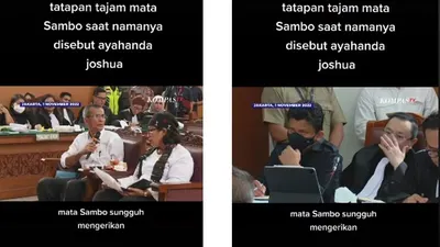 Tatapan Tajam Mata Ferdy Sambo saat Ayah Brigadir J Sebut Namanya di Persidangan, Netizen: Sungguh Mengerikan!