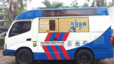 Mobil layanan Samsat Keliling Polda Metro Jaya