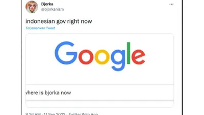 Bjorka ejek pemerintah Indonesia melalui cuitannya di twitter
