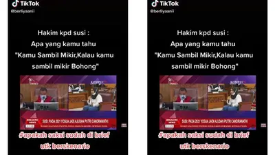 Jadi Saksi Sidang Bharada E Hari Ini, Susi ART Ferdy Sambo Diskakmat Hakim: Kalau Kamu Sambil Mikir Bohong!