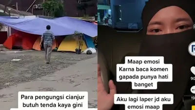 Kelanjutan Video Viral Cianjur Minta Tenda, Netizen: Semangat Ngontennya!