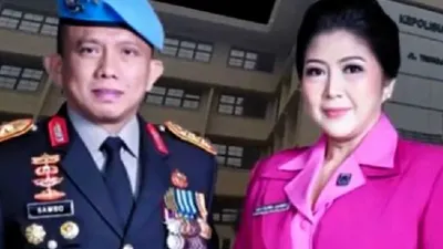 Irjen Pol Ferdy Sambo dan istrinya, Putri Candrawathi.