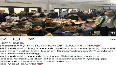 Unggahan karyawan Lesti Kejora dan Rizky Billar [Instagram/@lensadonny]