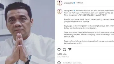Update Kondisi Terkini Wagub DKI yang Kembali Positif Covid-19, Riza Patria: Sehat, Tidak Batuk, Tak Demam