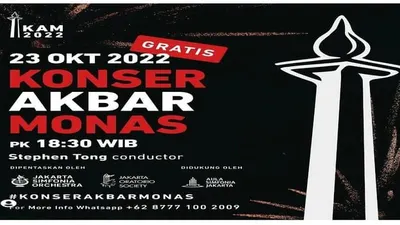Konser Akbar Monas 2022, Musisi Indonesia Siap Suguhkan Keberagaman Bangsa Indonesia Lewat Karya Musik Mendunia /@disparekrafdki