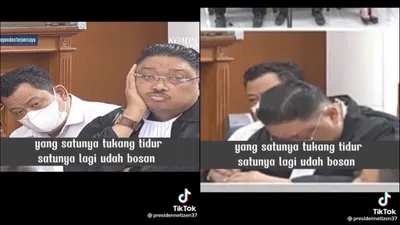 Ngakak! Momen Kuat Maruf Memilih Pasrah dan Ngantuk Bersama Pengacaranya dalam Persidangan
