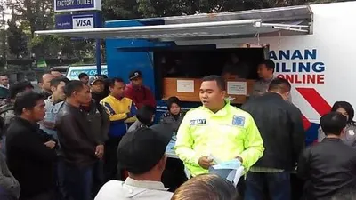 Ilustrasi Bus SIM Keliling. 