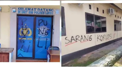Geger Aipda HR Coret Mobil dan Dinding Polres Luwu, Netizen: Mungkin Sudah Gemas!