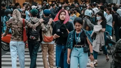 Kelompok remaja yang disebut Citayam Fashion Week kerap berkumpul di kawasan Dukuh Atas, Sudirman, Jakarta Pusat (instagram/@citayamfashionweek)