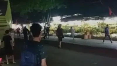 emuda Pancasila sebagai tersangka terkait kasus bentrokan dengan Forum Betawi Rempug (FBR) di Pasar Lembang, Ciledug, Kota Tangerang, Jumat 19 November 2021.
