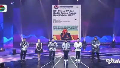 Pengumuman pemecatan Rizky Billar di acara Dangdut Academy 5 (YouTube/Indosiar)