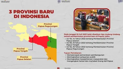 Tiga provinsi daerah otonom baru di Papua