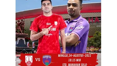 Link Live Streaming Bola Hari Ini Liga 1 Persis Solo vs Persita, Minggu 14 Agustus 2022