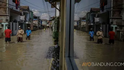 Ilustrasi banjir.