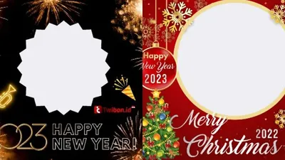 Twibbon Natal 2022 dan Tahun Baru 2023.
