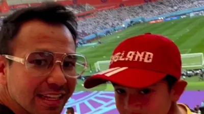 Raffi Ahmad dan Rafathar Beri Semangat di Piala Dunia 2022, Inggris Langsung Cetak Gol