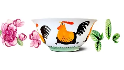 Mangkuk Ayam Jago jadi Google Doodle.