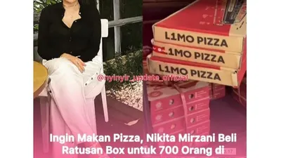 Tangkapan Layar Instagram Nikita Mirzani Pesan 700 Box Pizza 