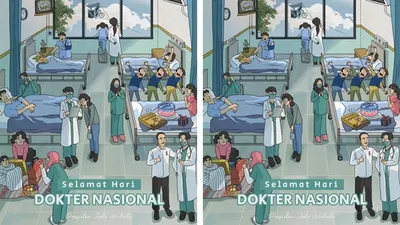 Ini Fakta di Balik Poster Hari Dokter Nasional yang Diunggah Presiden Jokowi, Idenya Ada yang dari Spongebob