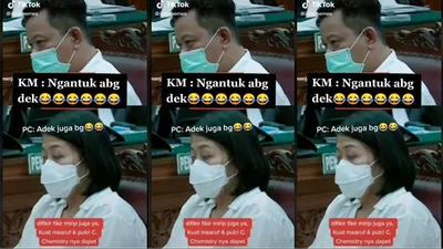 Viral Ekspresi Putri Candrawathi dan Kuat Maruf Sama-sama Tahan Kantuk Saat Sidang: Chemistrynya Dapet!