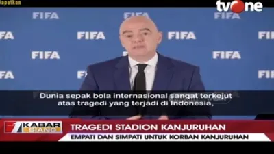 Empati Presiden FIFA Tragedi Kanjuruhan, Pep Guardiola : Sangat Mengerikan  /youtube tvOneNews