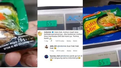 Viral Warganet Timbang Mie Instan Hits Ternyata Beratnya Tidak Sesuai Dengan Tulisan Di Bungkusnya, Indomie Langsung Beri Respon/ Tiktok Karangkapi
