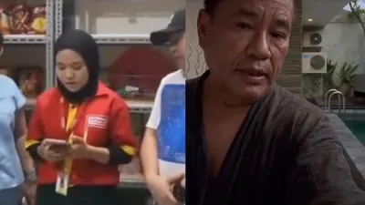 Kolase hotman paris dan karyawan alfamart yang sedang klarifikasi minta maaf 
