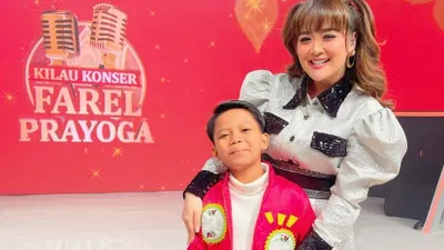 Farel Prayoga dan Vega Darwanti.